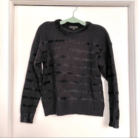 Ann Taylor Striped Fringe Sweater - Picture 4 of 8